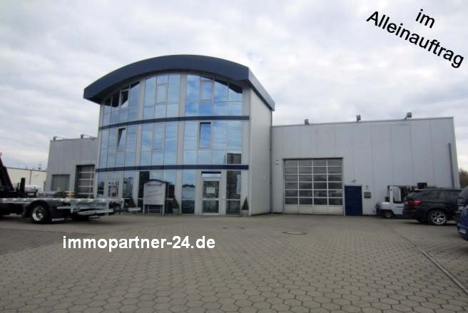 Produktions- & Lagerhalle mit Lackierkabine und Freifläche Gewerbegebiet Buchholz - Gewerbeimmobilien Hamburg