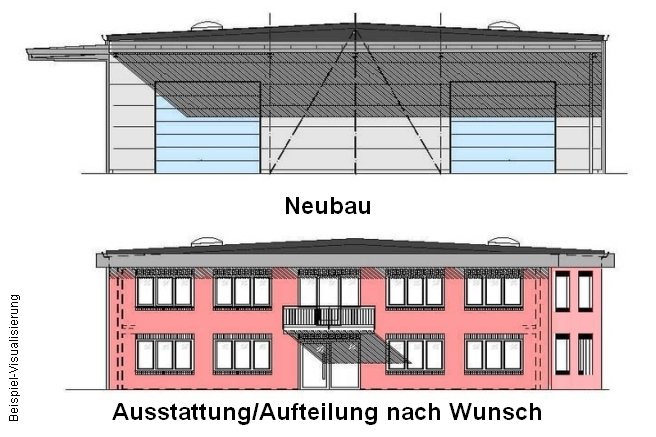 Neubau - Lager- /Produktions- & Ausstellungsflächen mit Büro, Seevetal-Hittfeld - Gewerbeimmobilien Hamburg