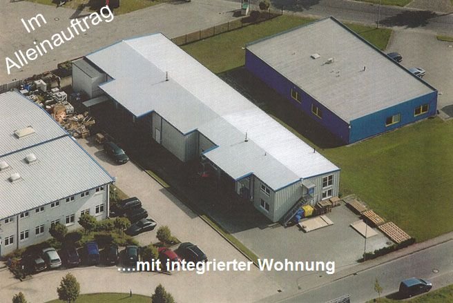 Lager- u. Produktionshalle mit Büro und Hausmeisterwohnung  - Gewerbeimmobilien Hamburg